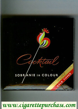 Cocktail cigarettes Sobranie in Colour